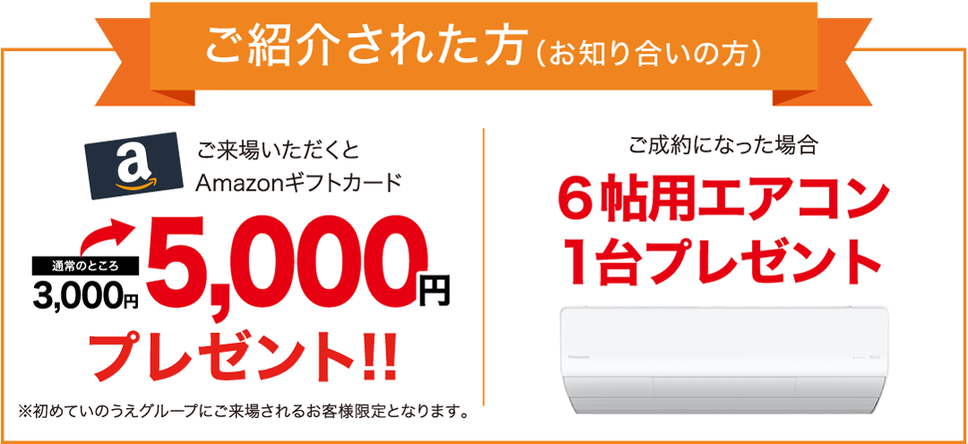 紹介キャンペーン特典