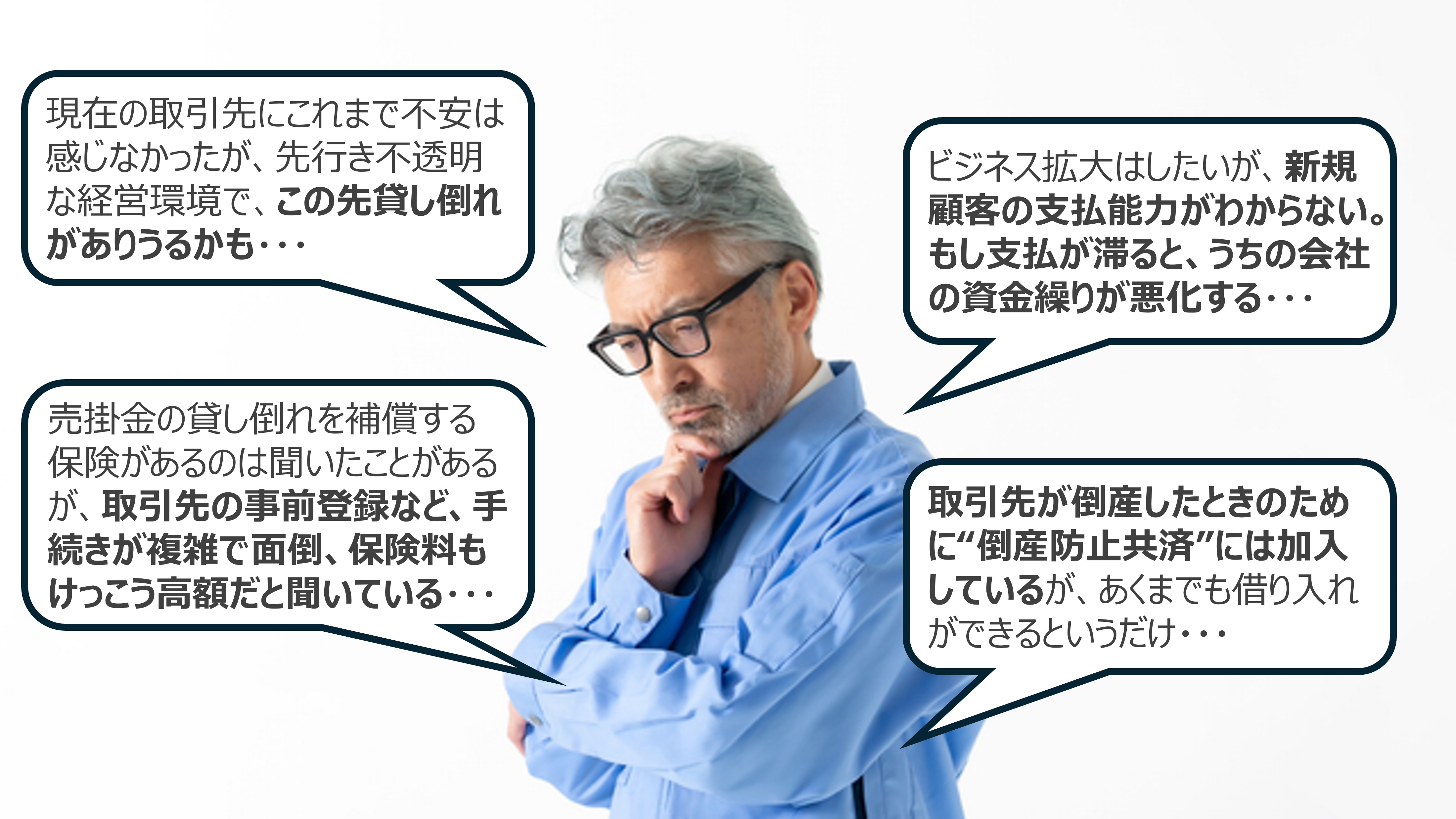 取引信用保険「とりしんぷる」取引先の倒産・債務不履行に備える保険