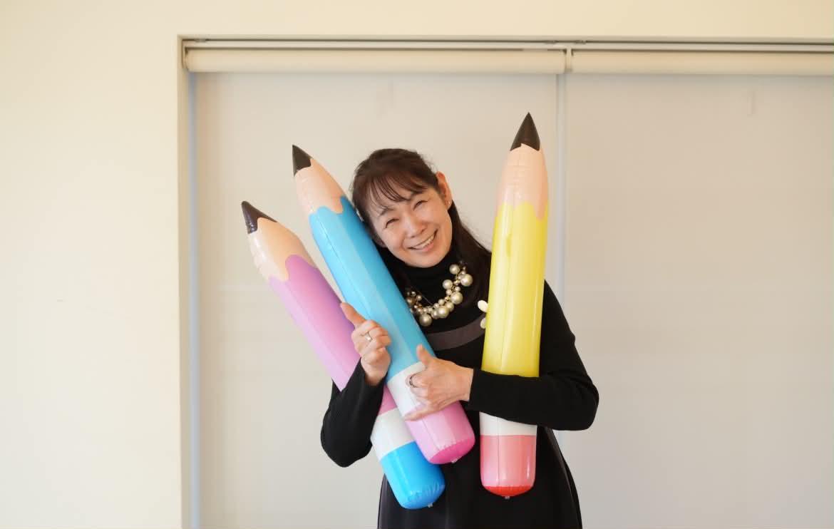 J・アート教室代表　一ノ瀬純子プロフィール写真