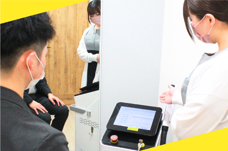 常駐スタッフが使い方を丁寧に説明