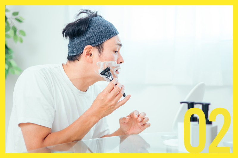 事前にシェービング・剃毛