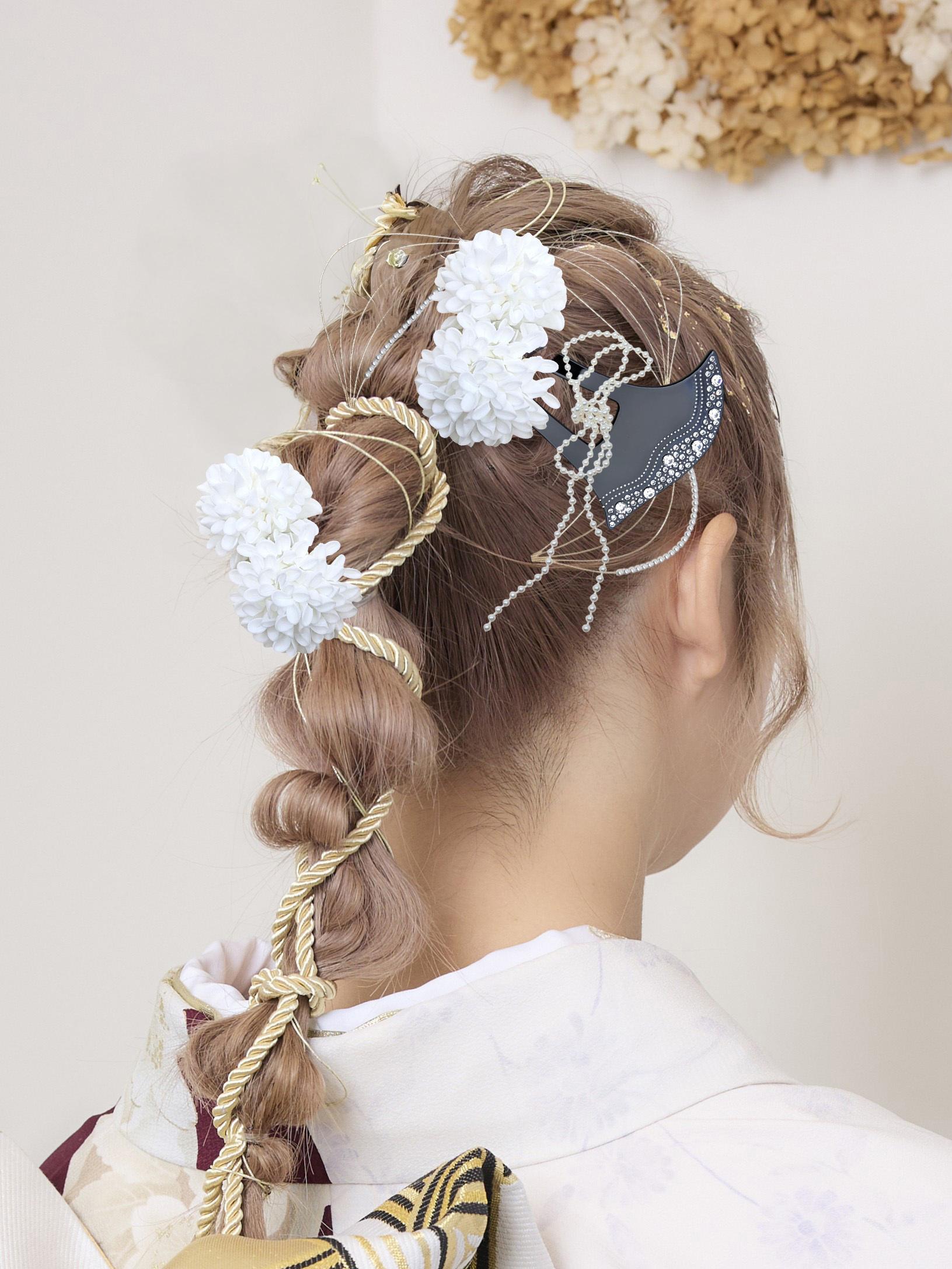 成人式 髪飾り：花蝶風月 ＃1706AW