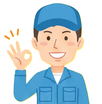 エアコン工事の作業員