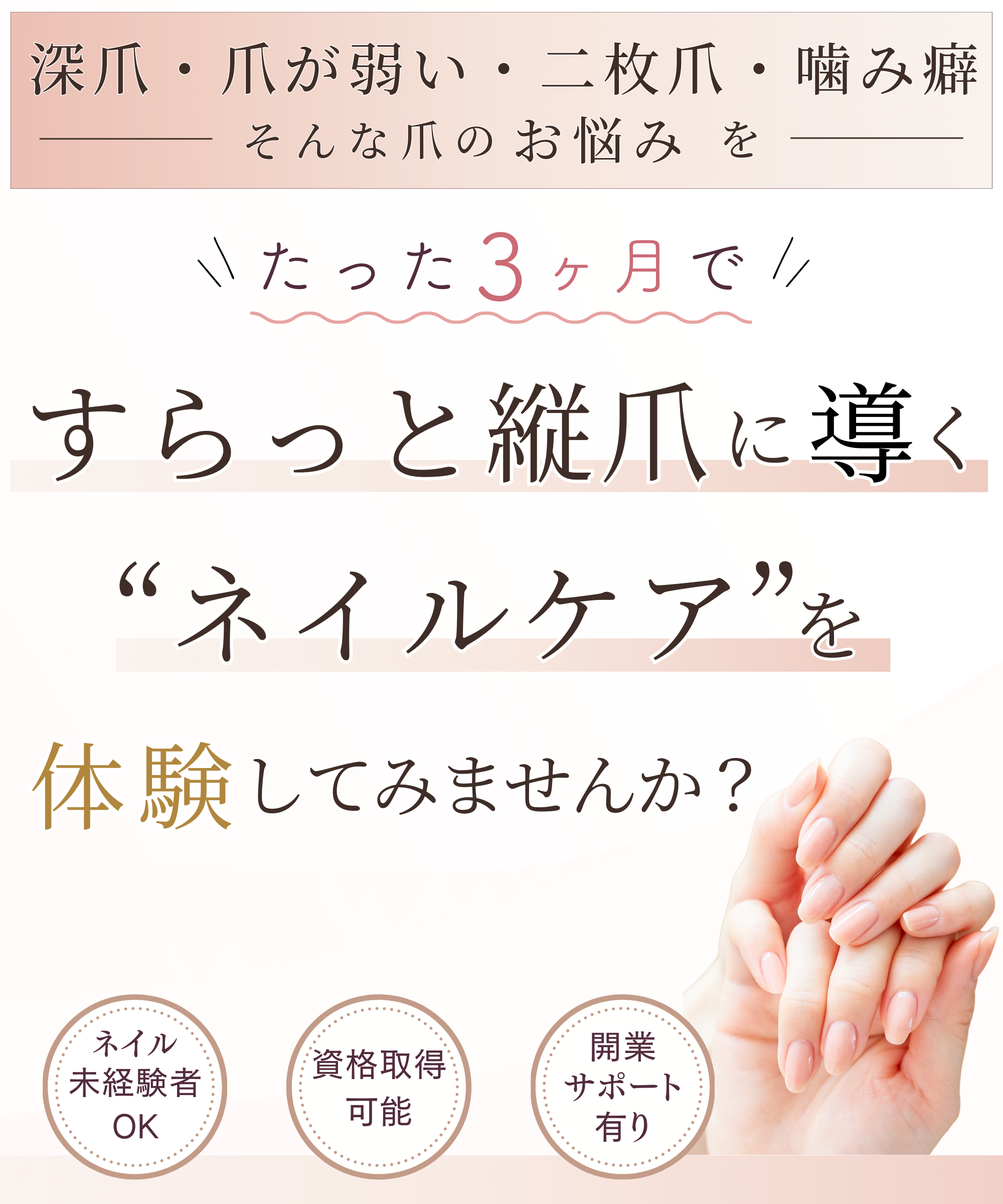 新座市美爪育成ネイルケア女性専門サロンmerciの外観