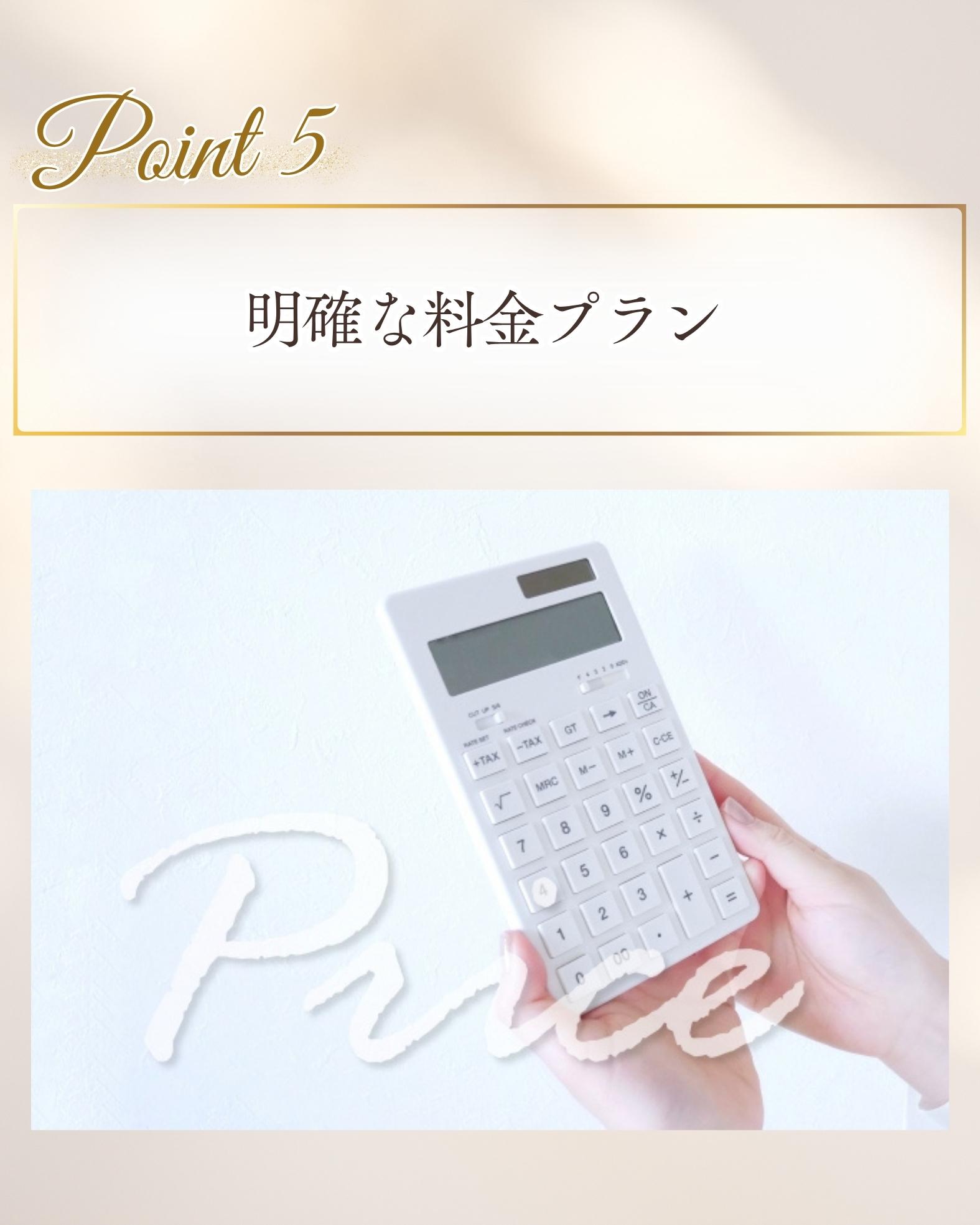 明確な料金プラン