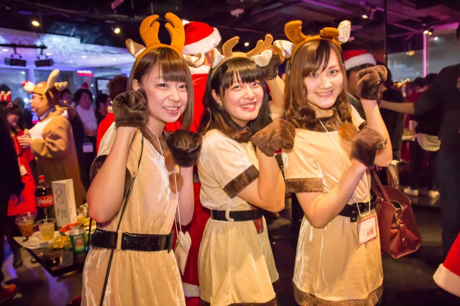 クリスマス乾杯写真