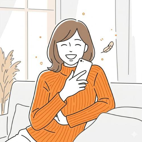 LINE登録で特典を受け取る様子