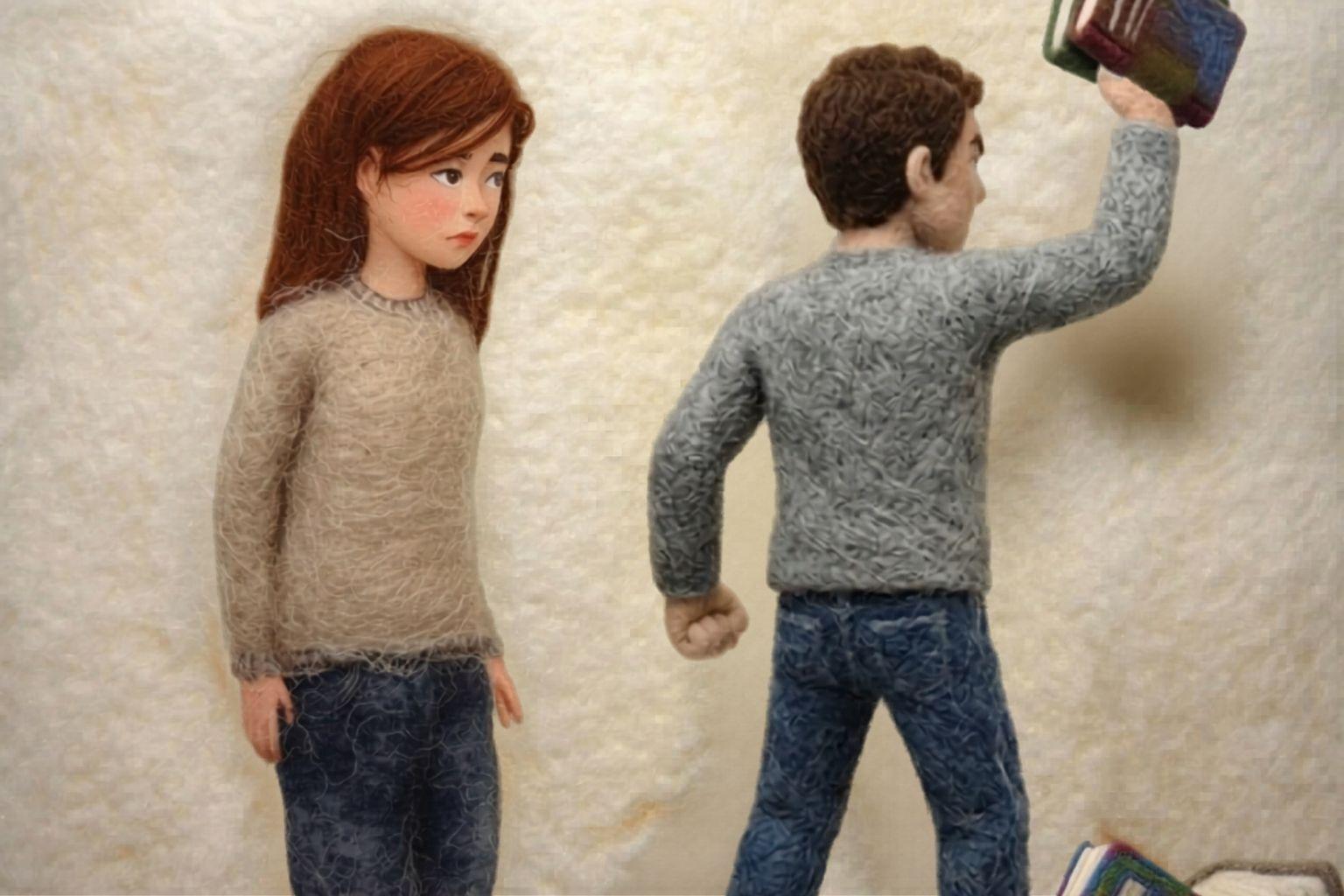 すれ違う家族の様子