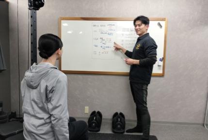 食事指導・習慣指導の様子 WAHAHA fitness 丹波口店