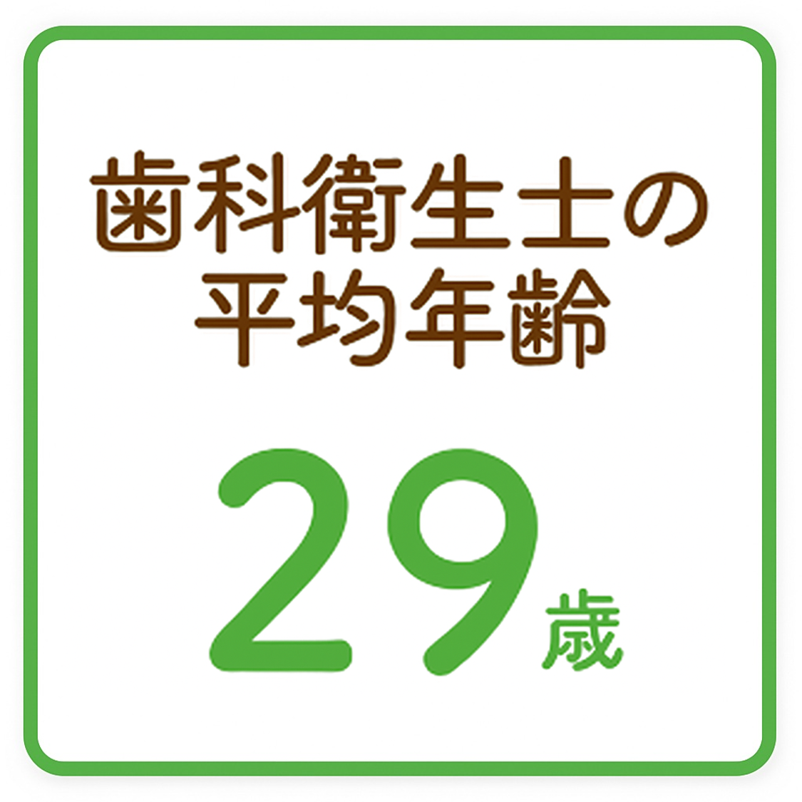 歯科衛生士の平均年齢 36歳