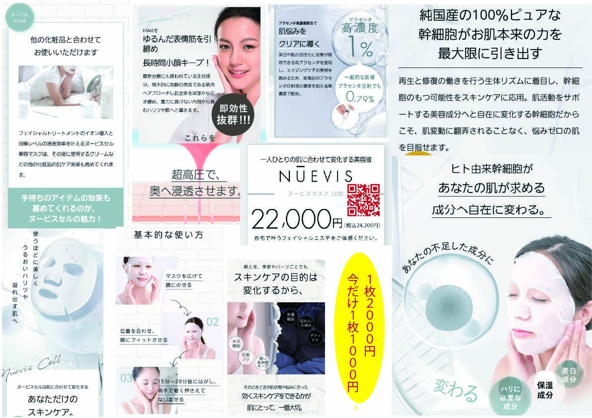 ヌービスフェイシャルマスク(10枚セット）の商品画像