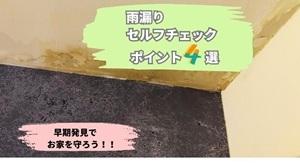 雨漏りセルフチェック