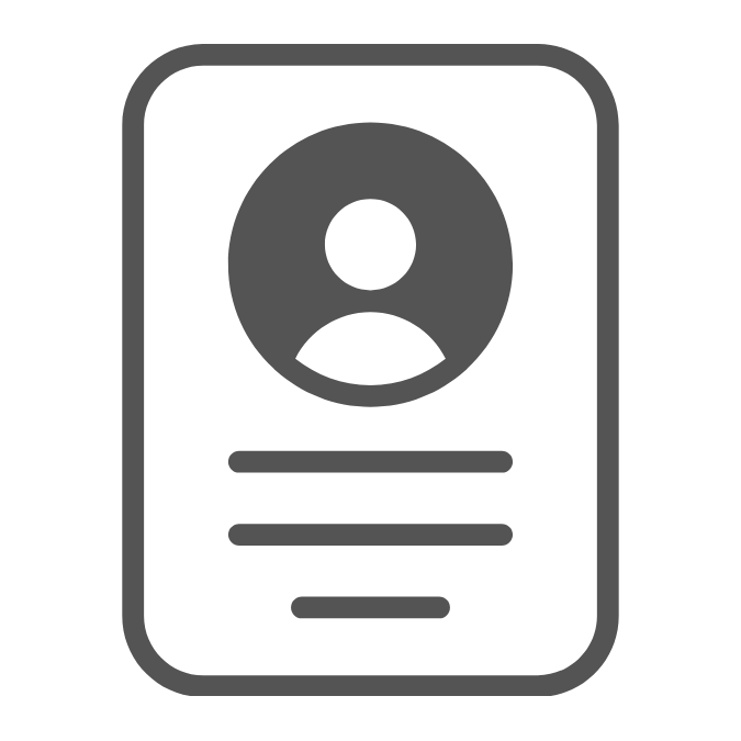 プロフィール入力イラスト