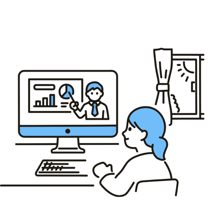 就活対策セミナーのイラスト