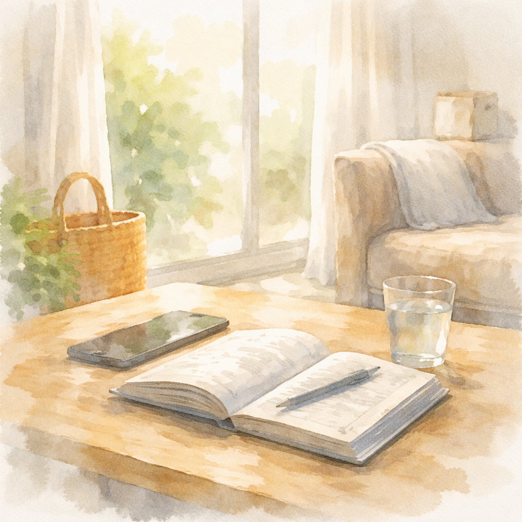 説明を受けたあとも、不安定さだけが残っているように感じられる静かな空間