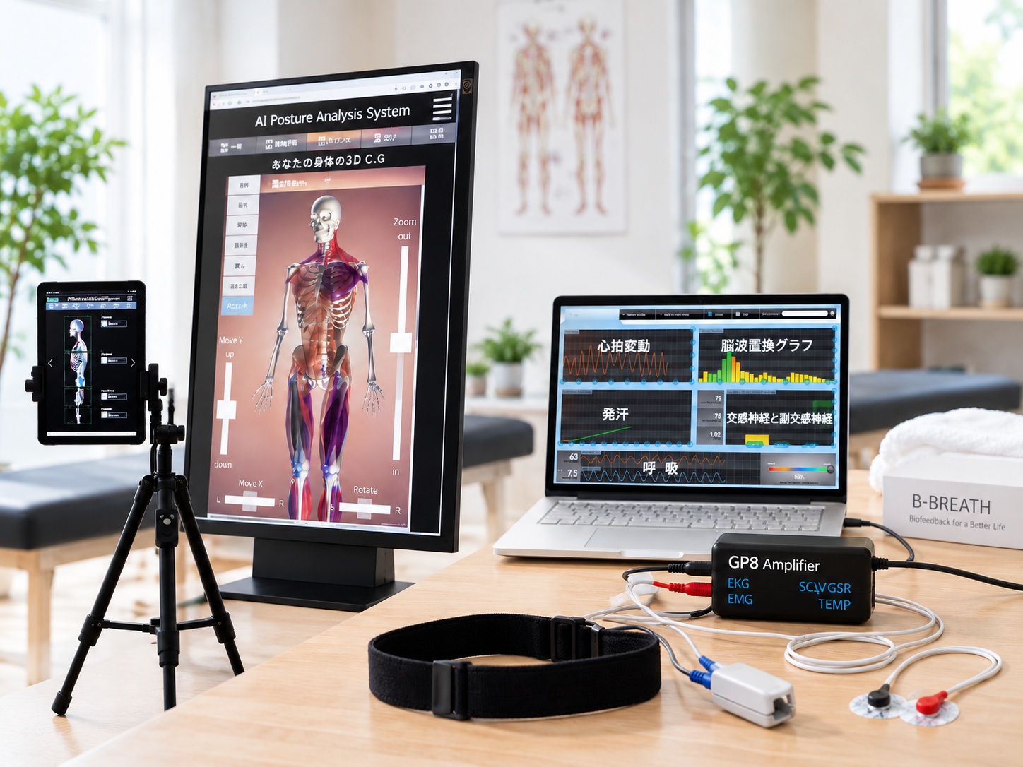 CONNECT AIとB-BREATHを活用した施術現場の見える化環境