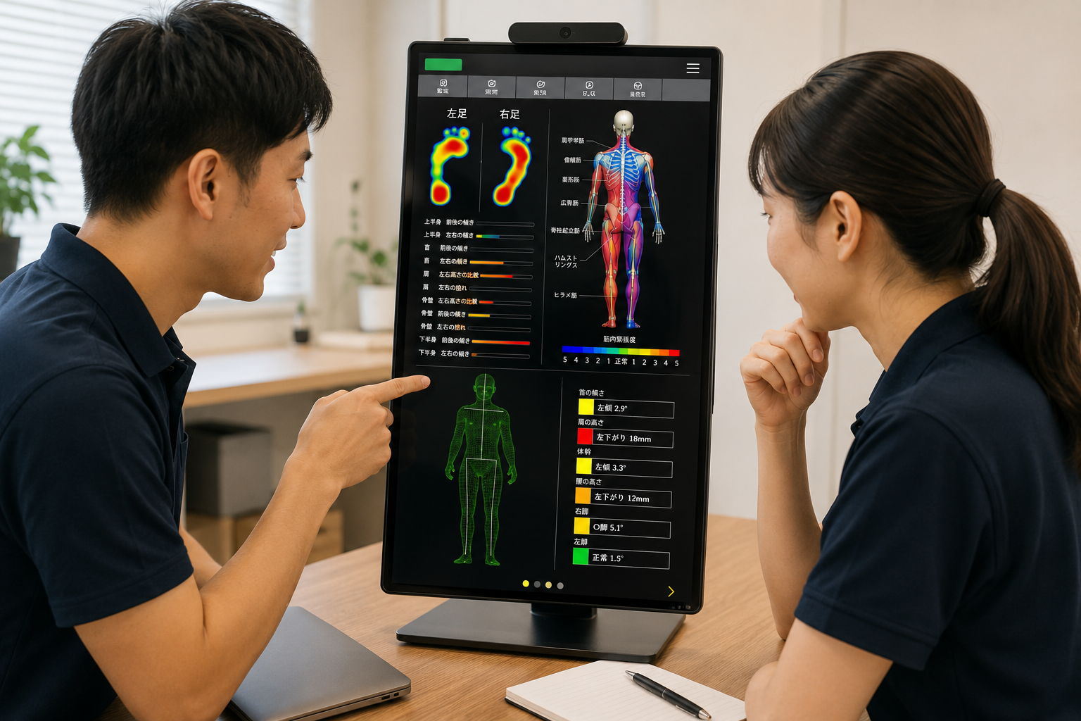 CONNECT AIの機能や分析画面について最新情報を確認するスタッフ