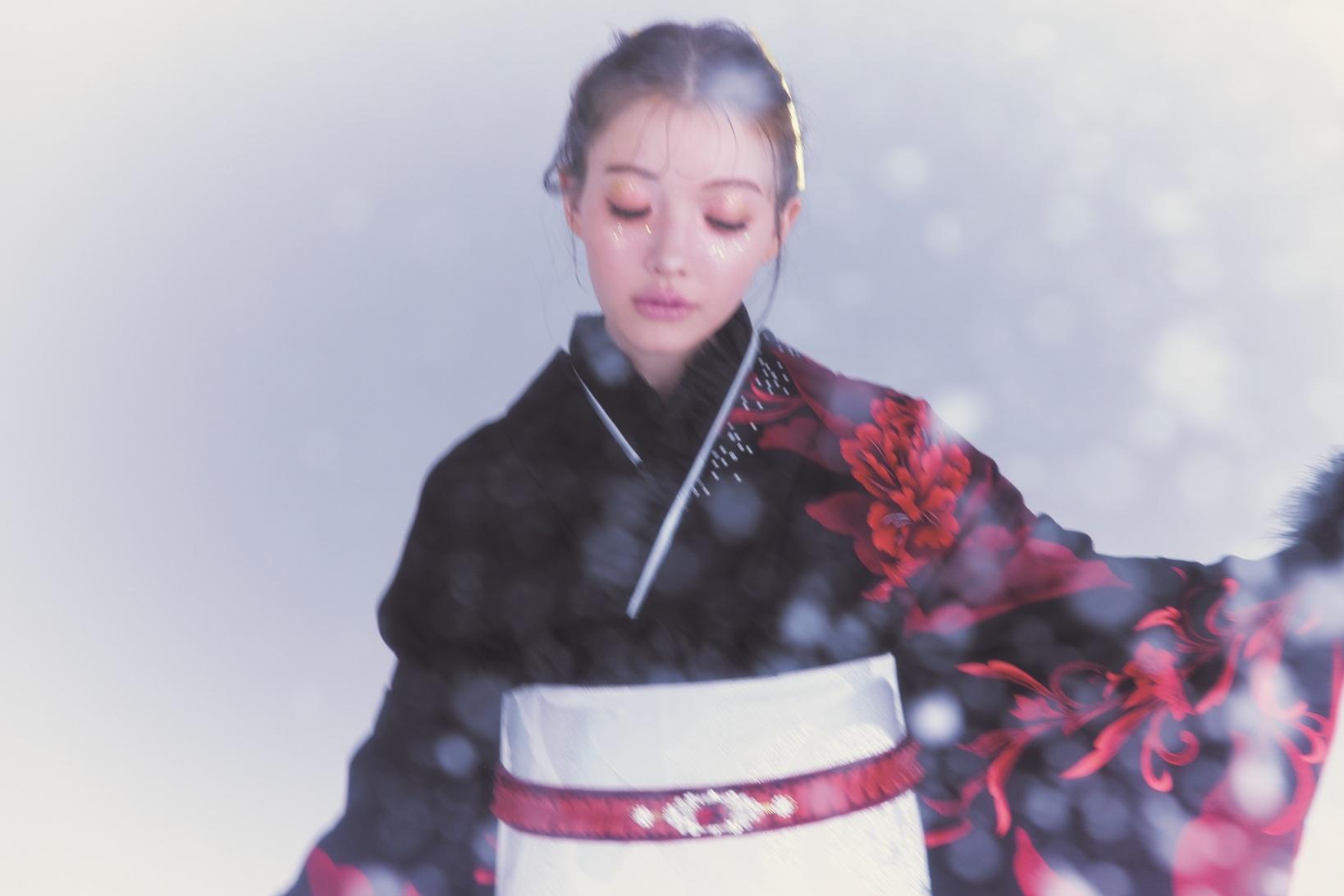 振袖　黒