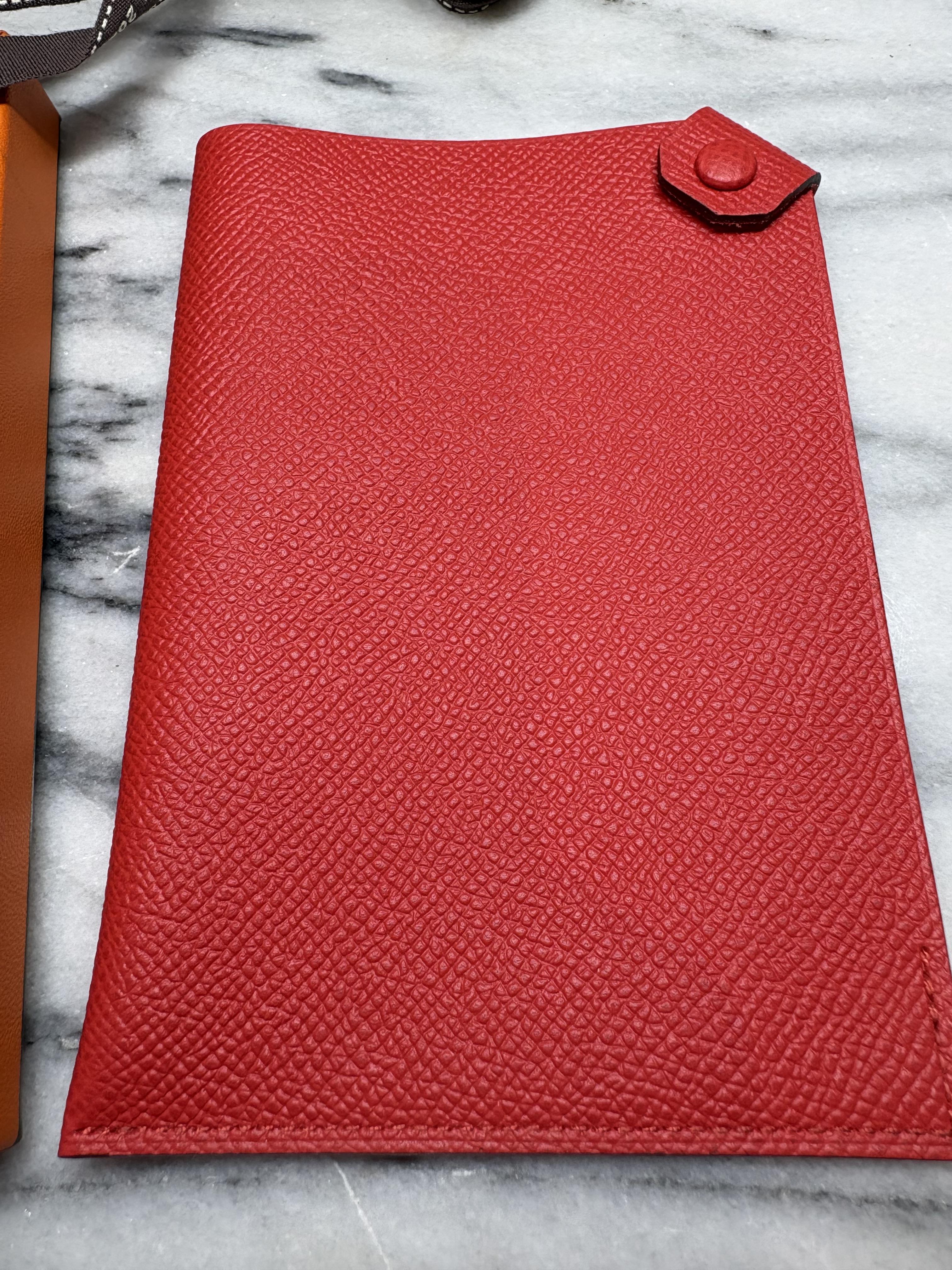 HERMESターマックＰＭパスポートケース赤Rouge CoeurエプソンＹ刻印の商品画像