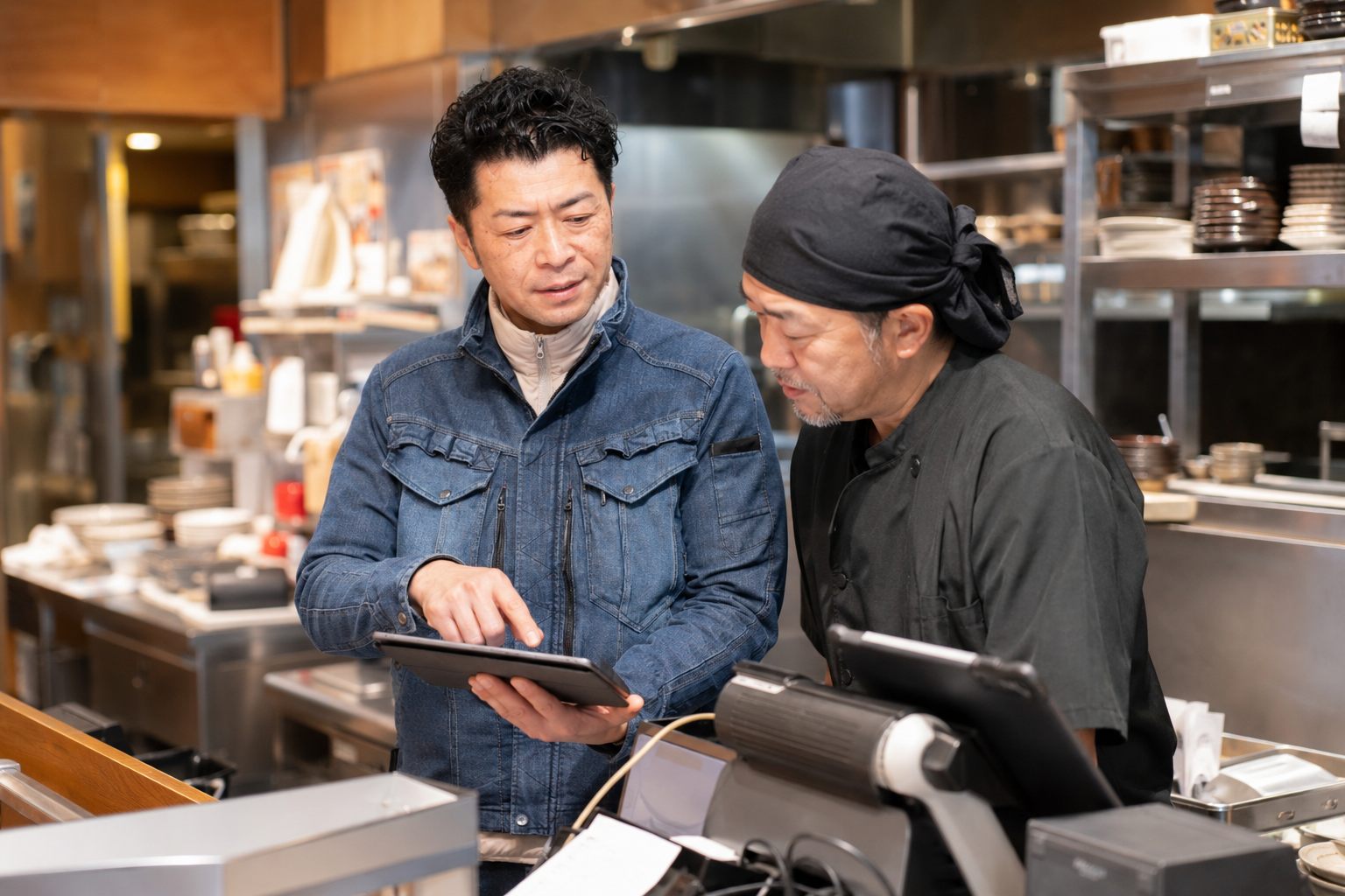 提案する男性
