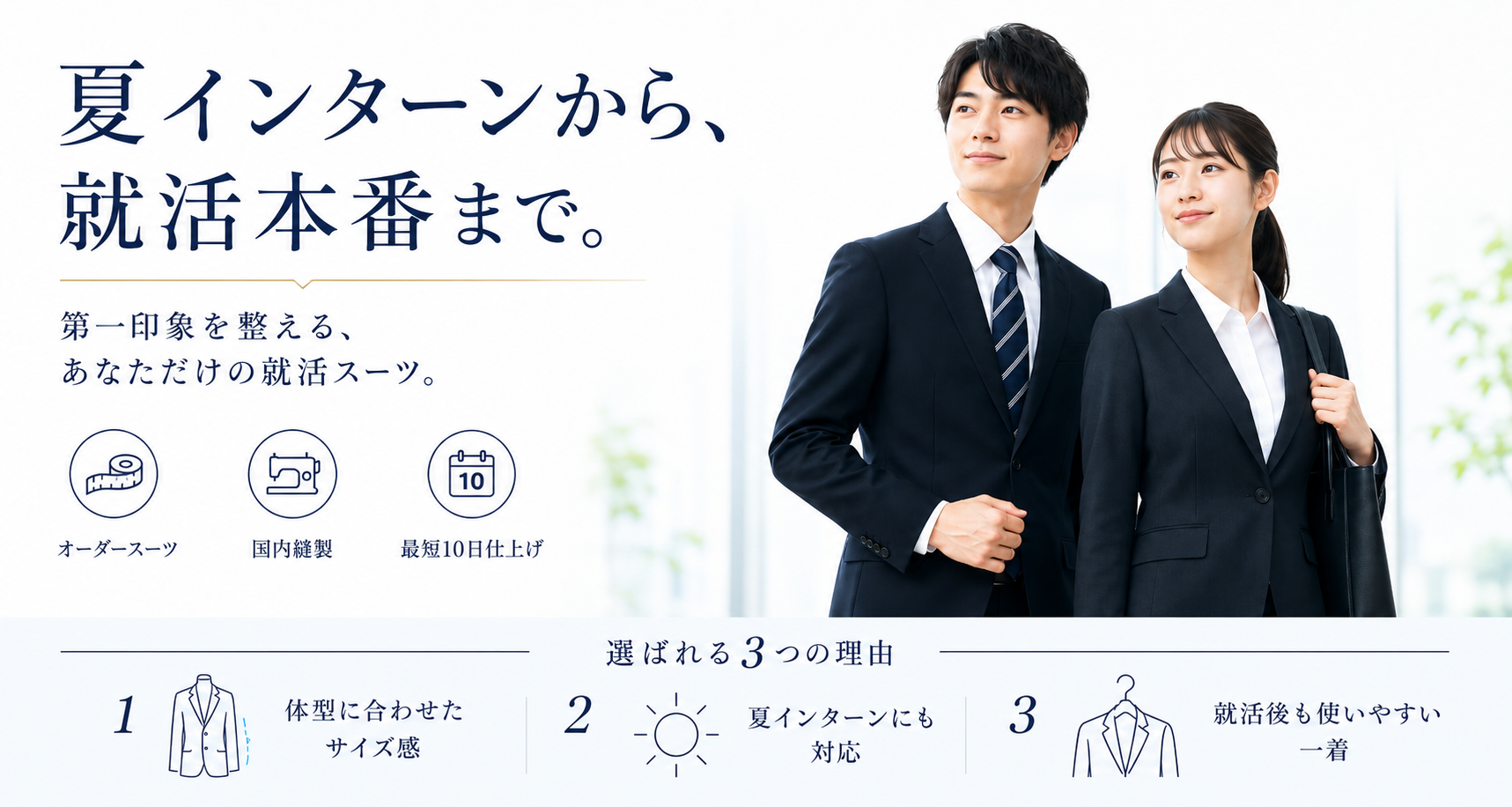 オーダースーツファクトリー　就活応援フェア