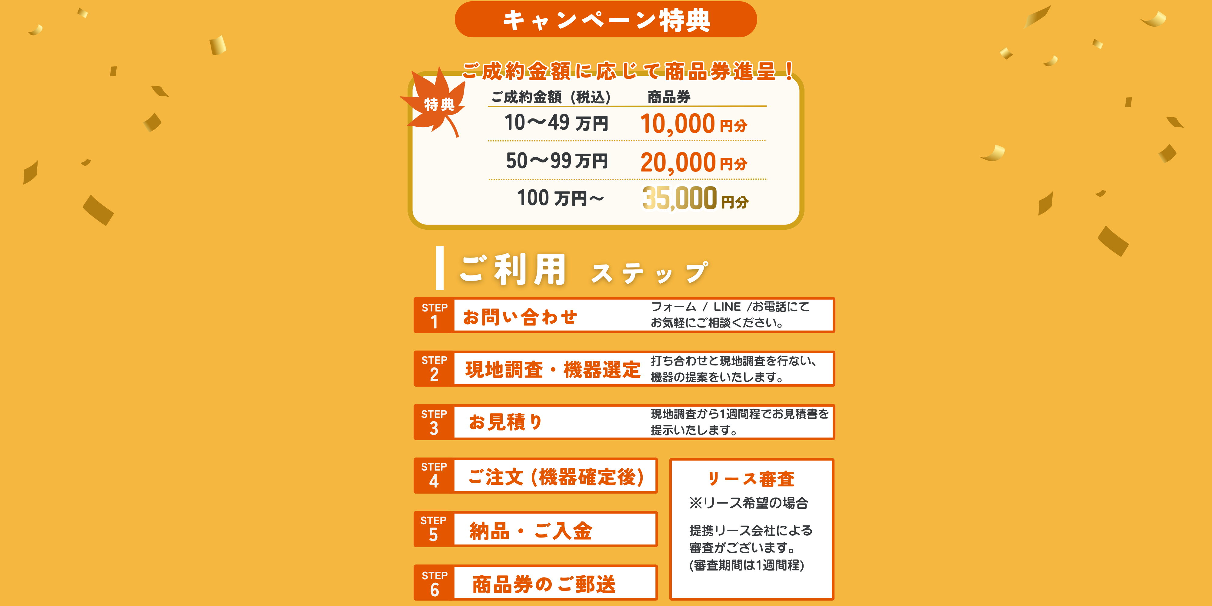 厨房機器　キャンペーン
