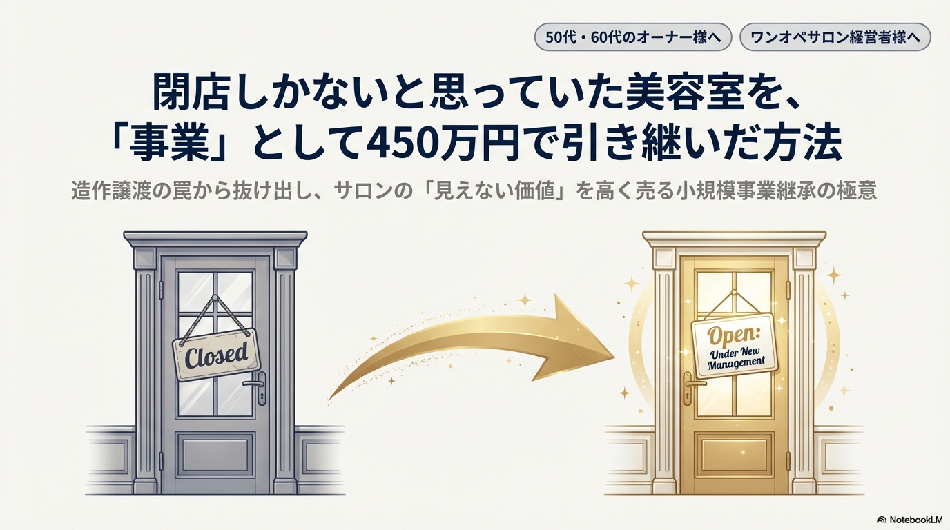 美容室の造作譲渡が安くなりやすい理由