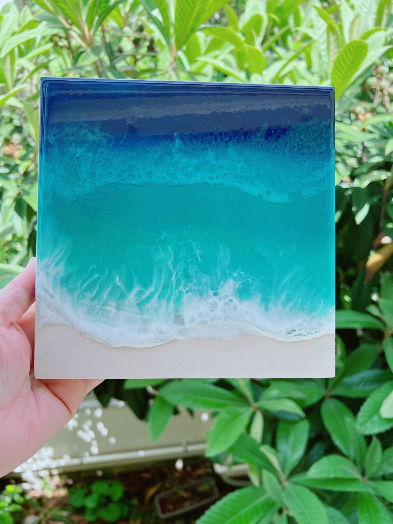 海レジンアートワークショップ個人レッスン◇リモートでスマホで