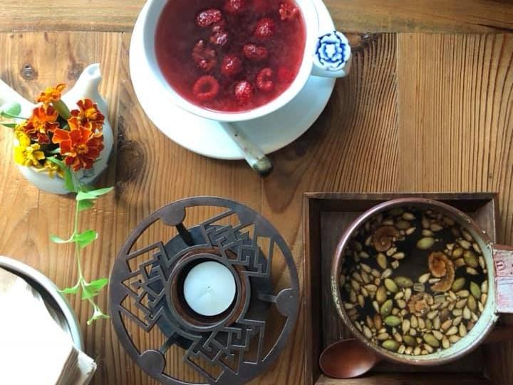 江華島よもぎ 視察ツアーで訪れた韓方茶カフェ