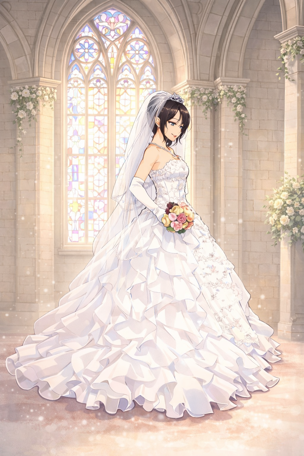 結婚式教会の花嫁