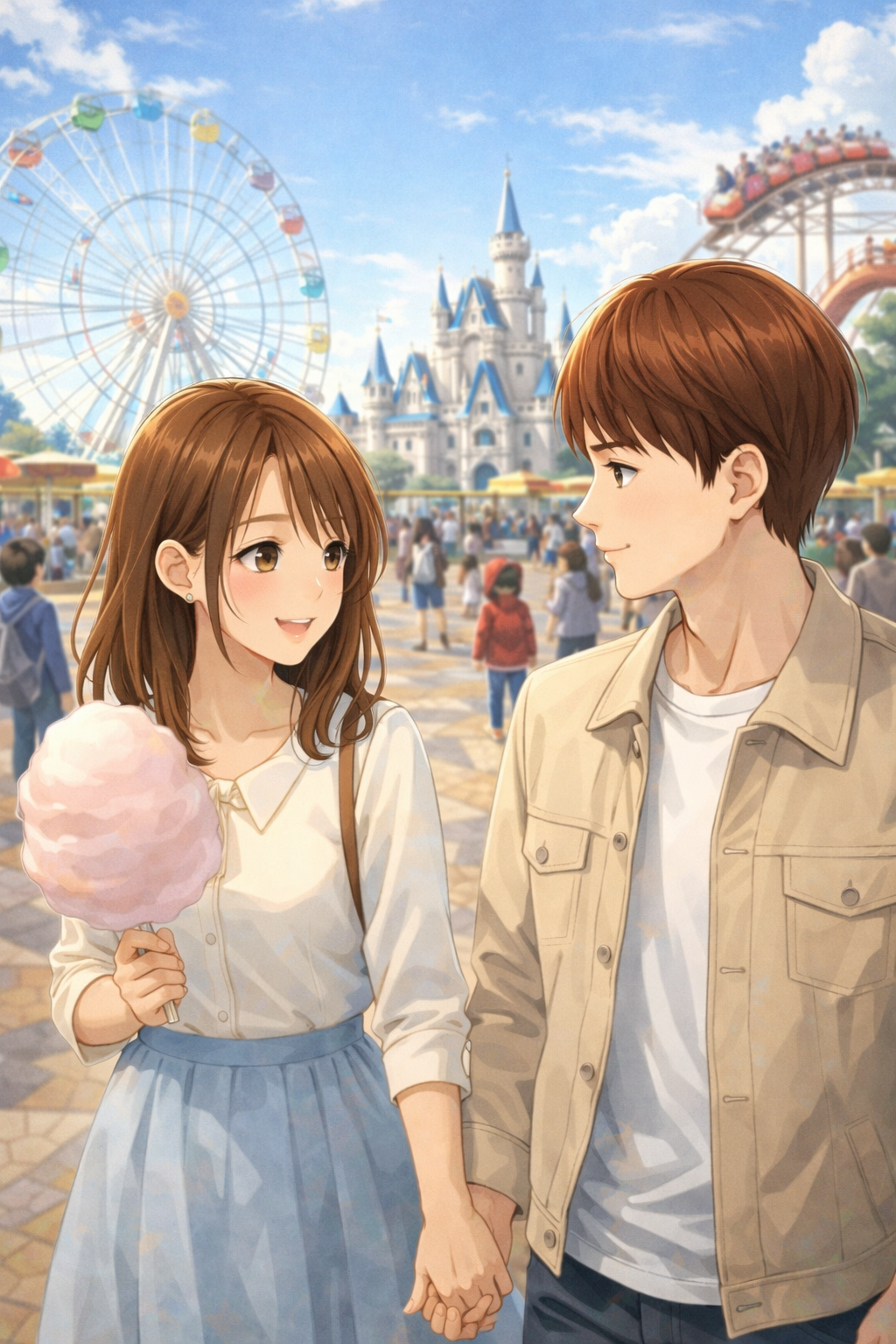 デート中の男女