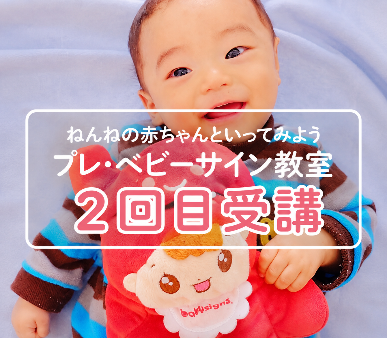 レッスン2回目　プレベビーサイン教室( Google Meet or 教室)の商品画像