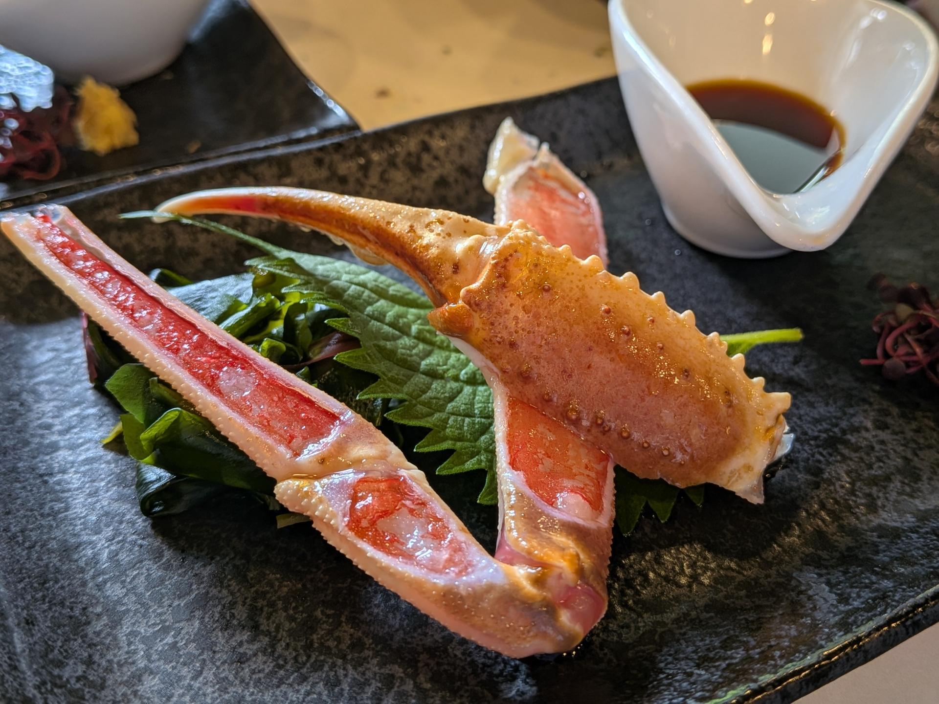 カニの刺身