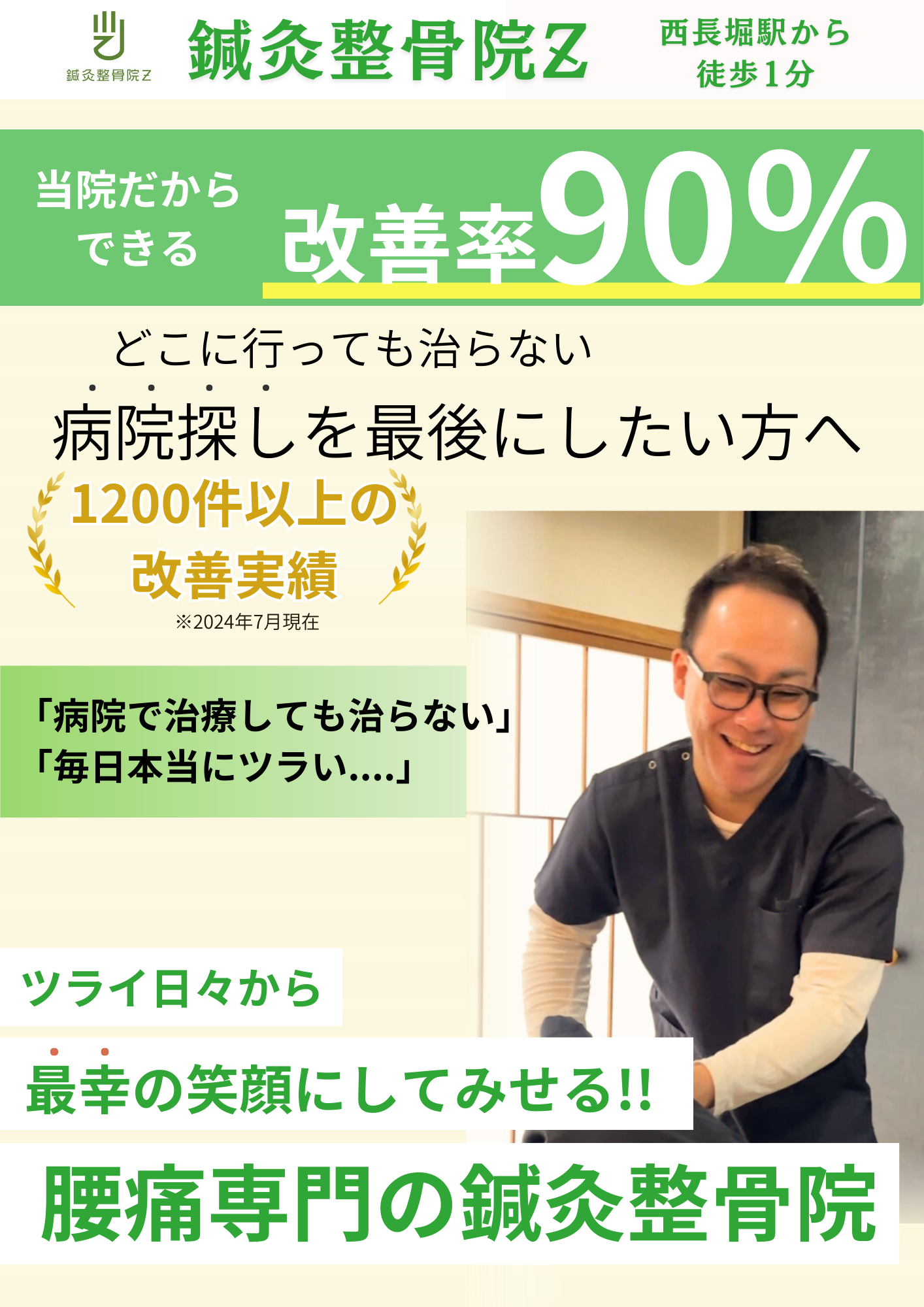 西長堀 腰痛 鍼灸整骨院Z