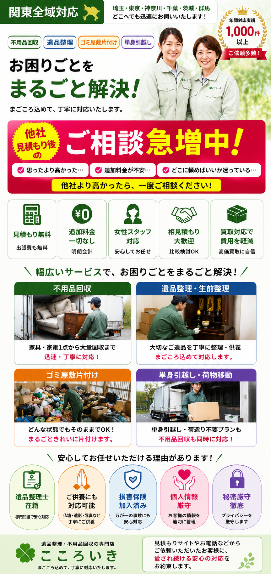 不用品遺品整理こころいき画像