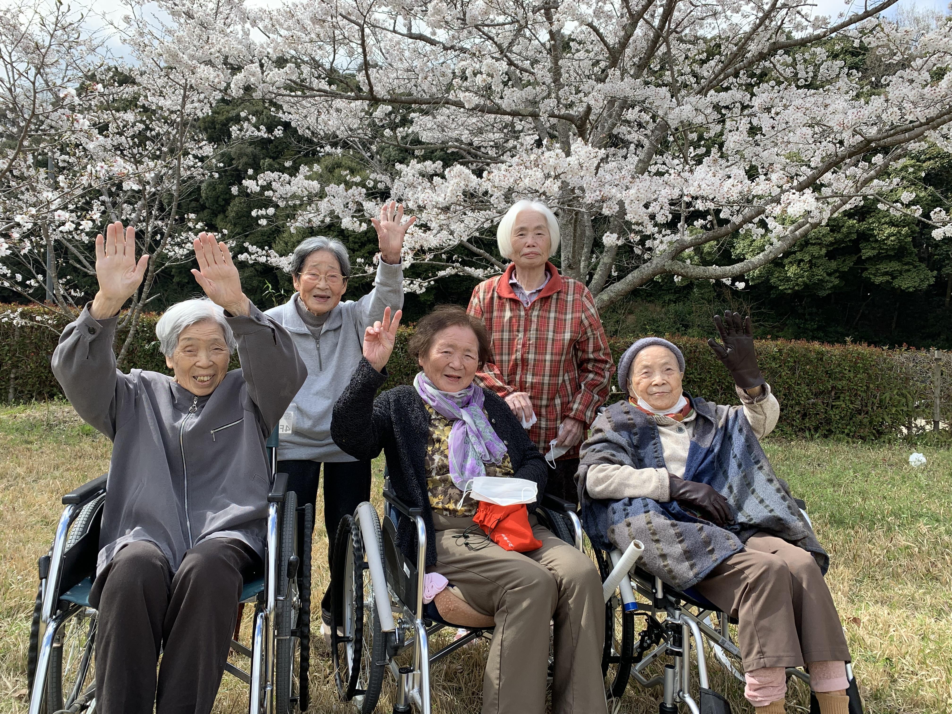 社会福祉法人笠松会　ケアハウス笠松の郷　パンフレット　花見写真