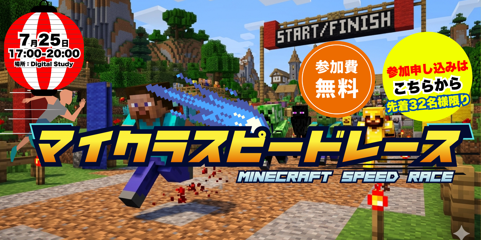 マイクラスピードレース