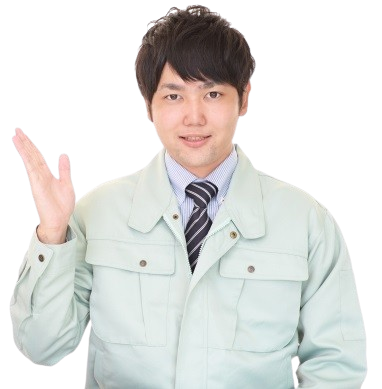 作業服の男性のご案内