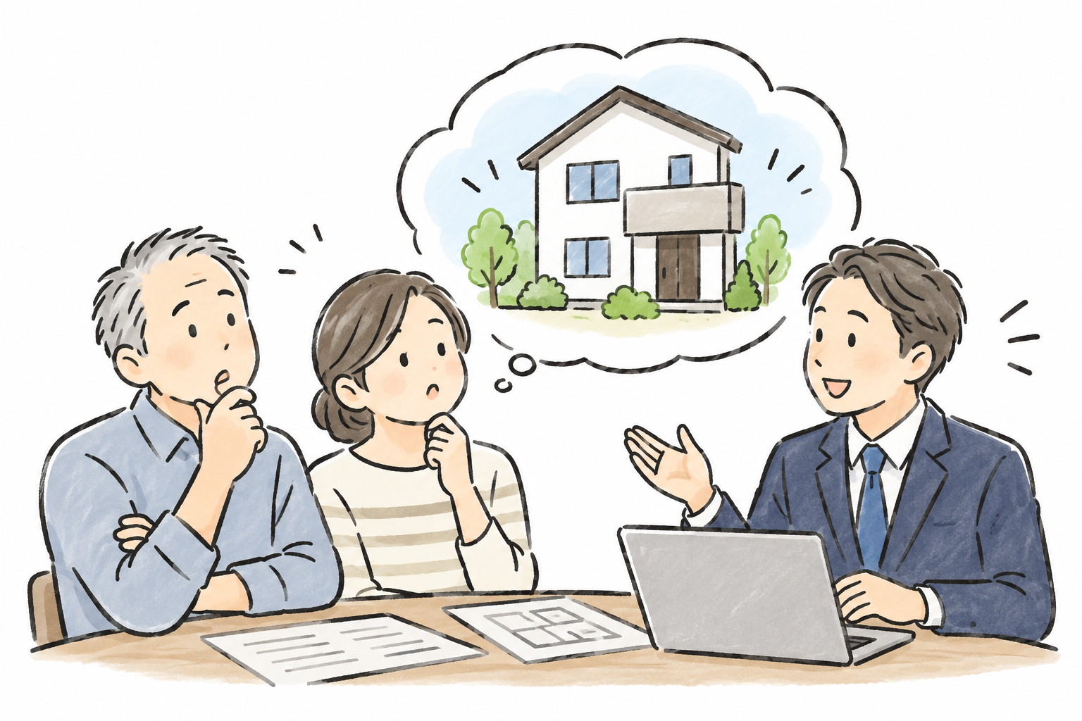 TOM不動産で不動産売却について相談するイメージ