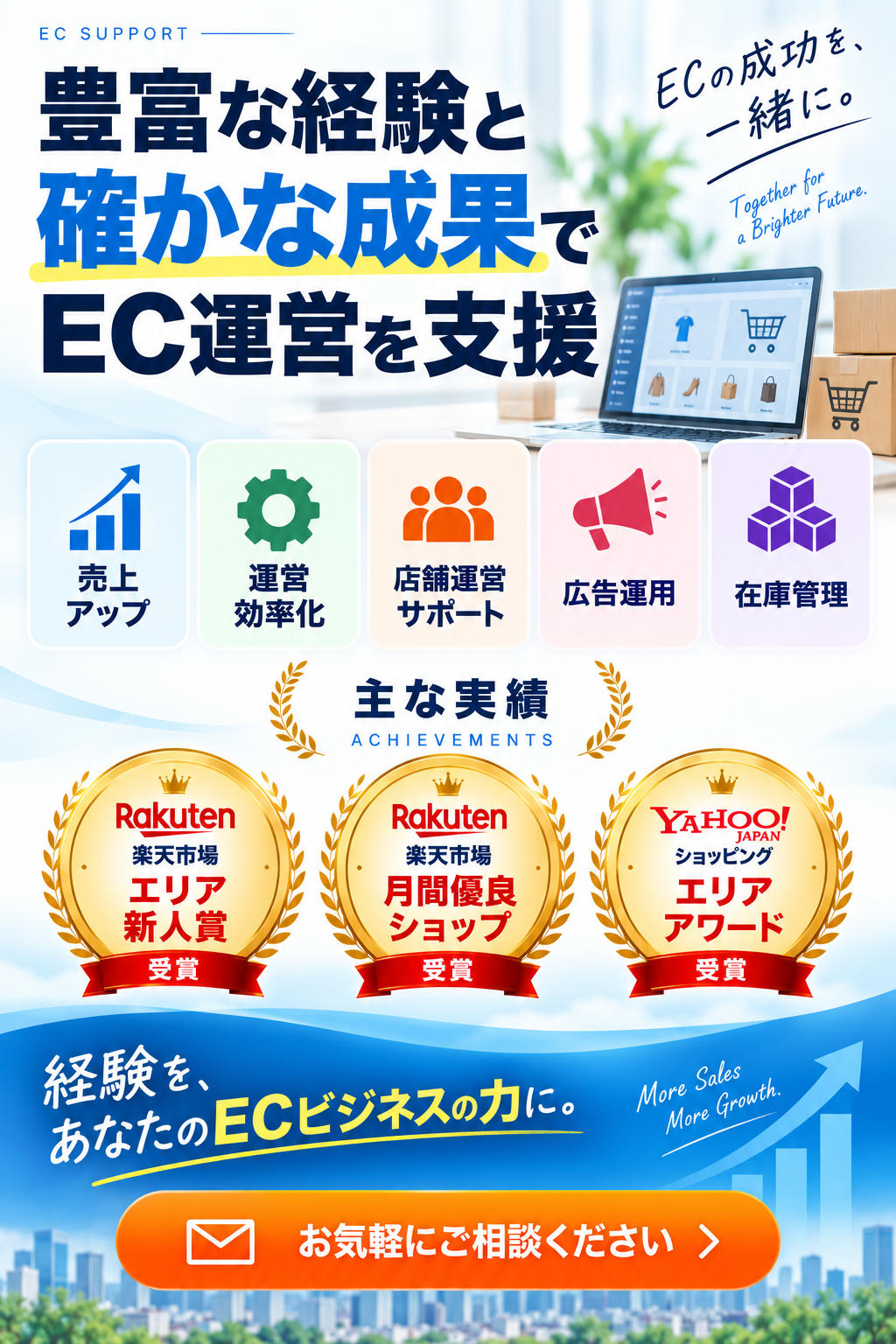 ECコンサル EC運営代行 自社EC店舗運営 チェンジングマイライフ株式会社