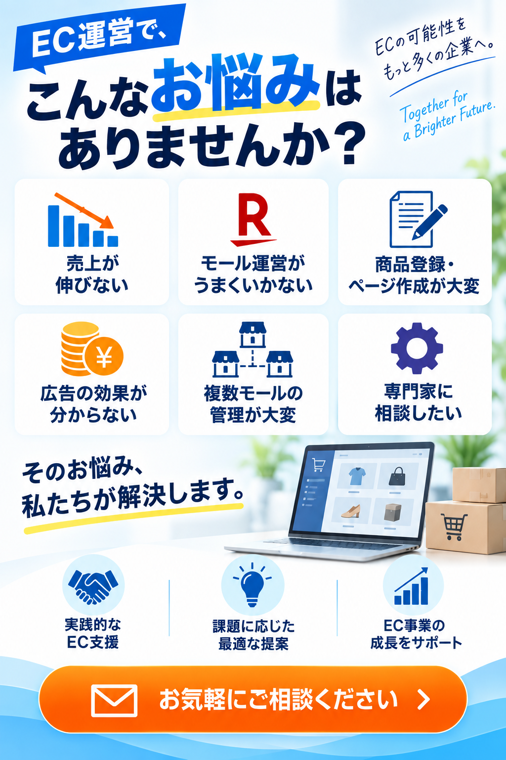 ECコンサル EC運営代行 自社EC店舗運営 チェンジングマイライフ株式会社