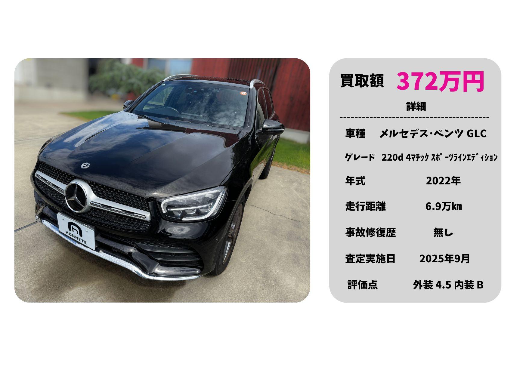 メルセデスベンツ GLC 車買取 豊明