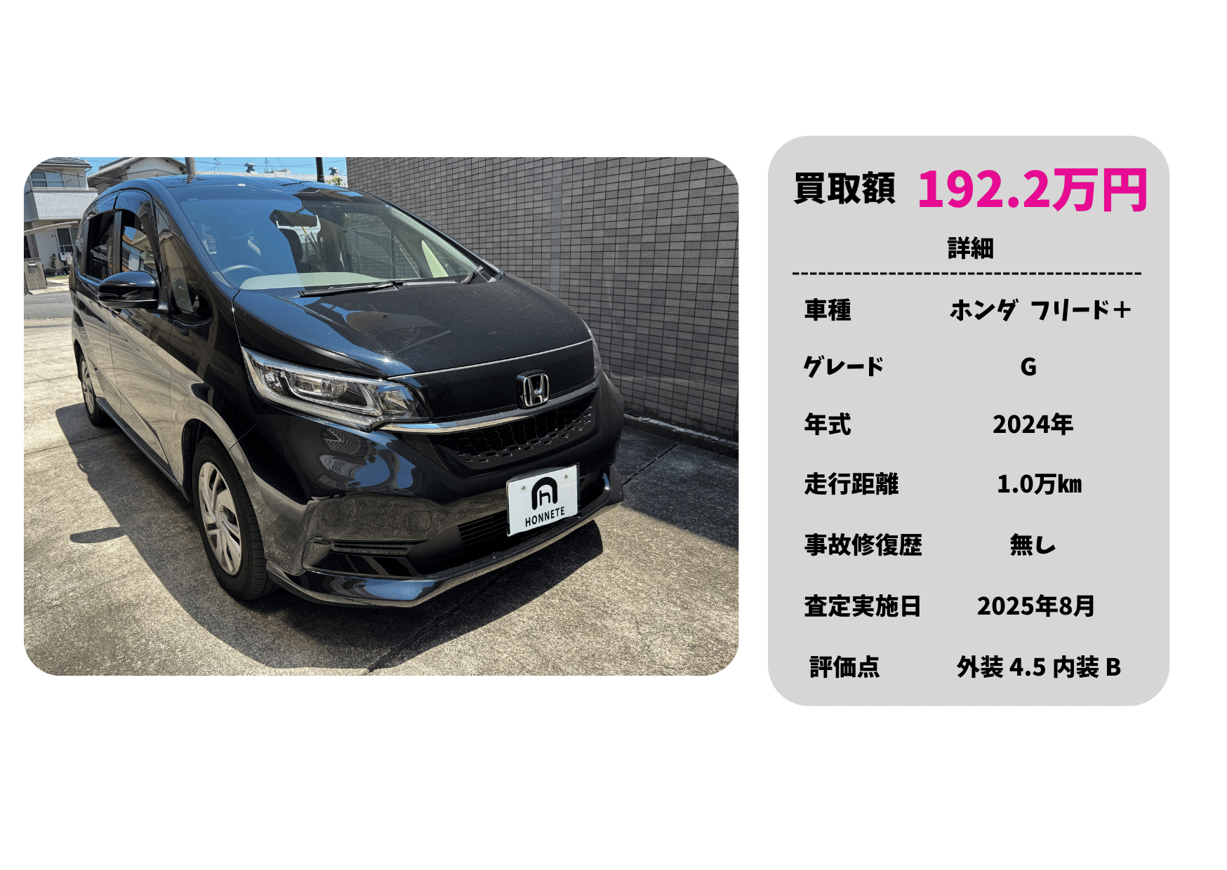 ホンダ フリード 中古車買取