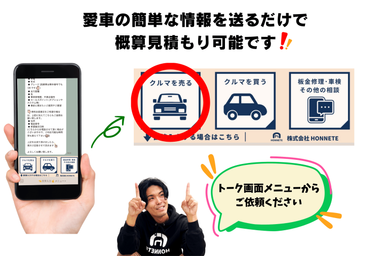 LINEで簡単に概算見積もり