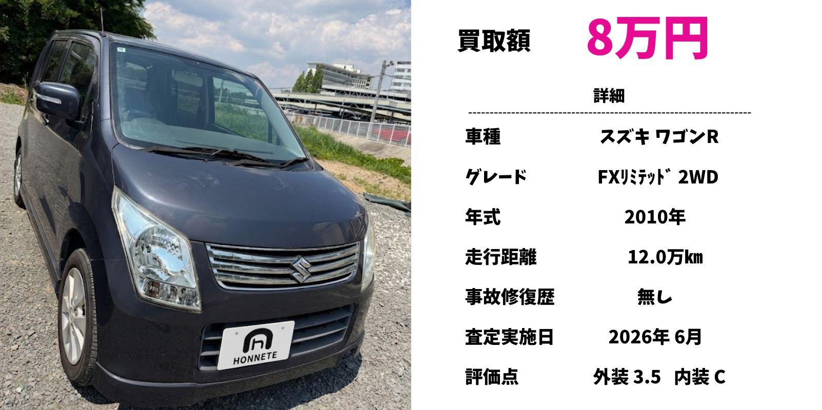 スズキ ワゴンR 中古車買取 豊明