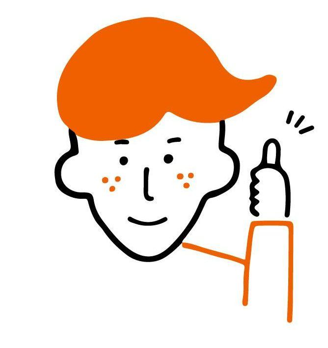 お客さまの声、男性イラスト