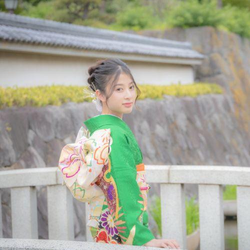 kamiFURI　振袖　撮影の様子