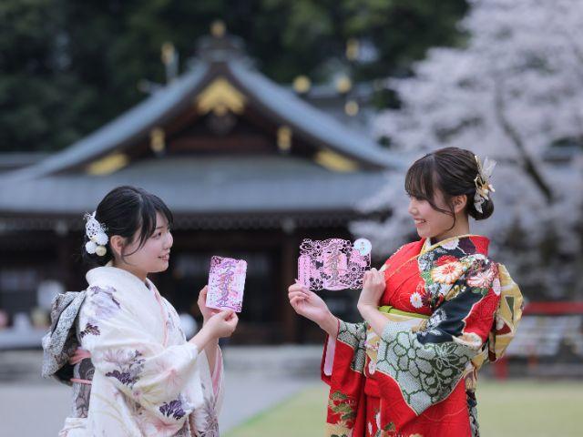 群馬靖国神社　撮影の様子