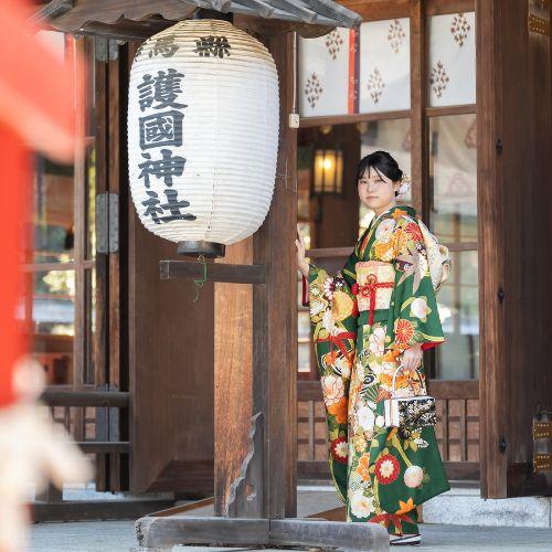 kamiFURI　振袖　撮影の様子