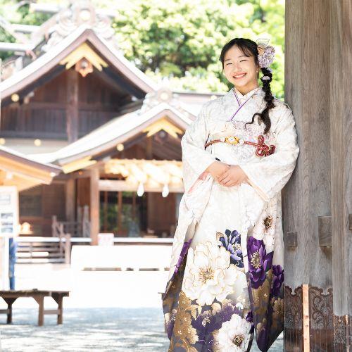 kamiFURI　振袖　撮影の様子